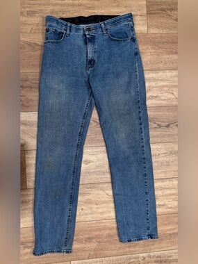 Wrangler Slim Straight Jeans in Blue Denim 32/34